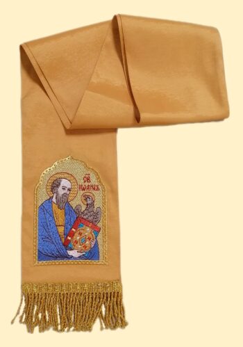 Закладка вышитая с иконой "Иоанн Богослов" 