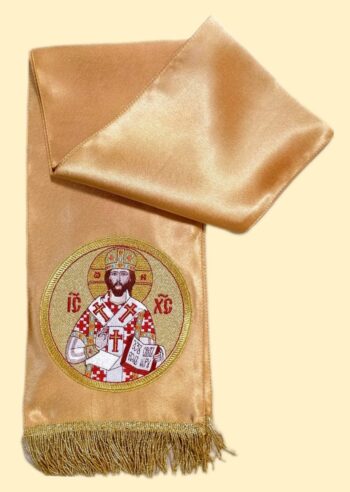 Закладка вышитая с иконой "Спас Великий Архиерей" 