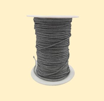 Шнур витой 2 мм серебряный 