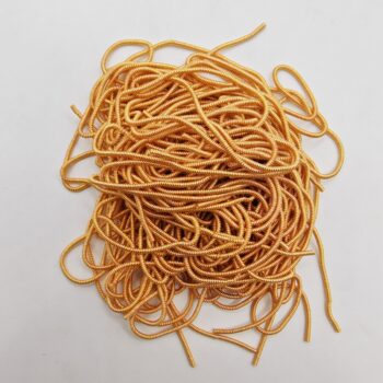 Канитель круглая фигурная золотая светлая 