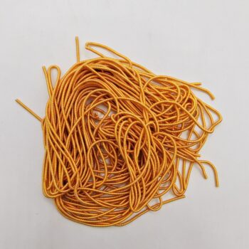 Канитель круглая золотая тёмная 