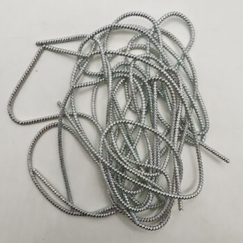 Канитель фигурная крупная серебряная 